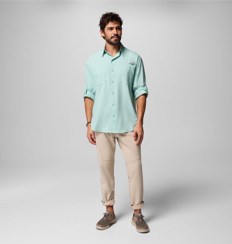 Men’s PFG Tamiami II Long Sleeve Shirt, Color: Misty Jade, image 11