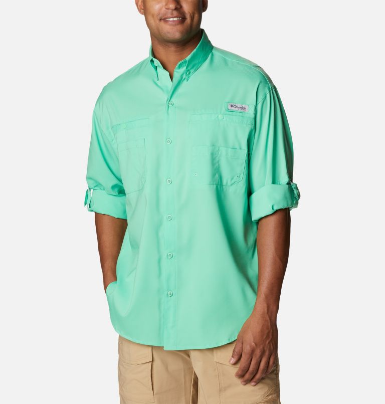 Men’s PFG Tamiami II Long Sleeve Shirt, Color: Light Jade, image 6