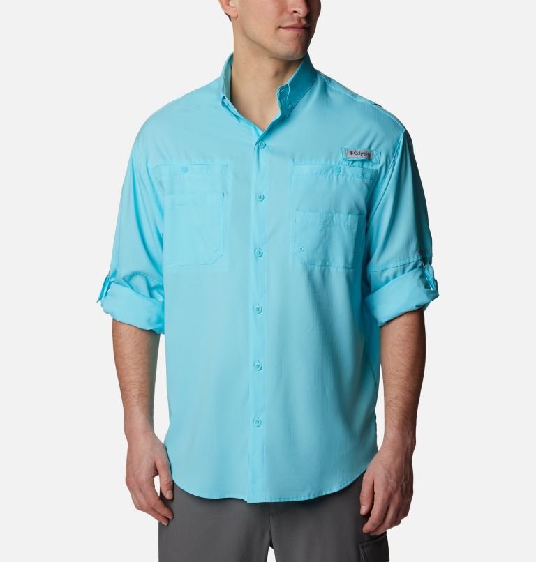 Men’s PFG Tamiami II Long Sleeve Shirt, Color: Opal Blue, image 6
