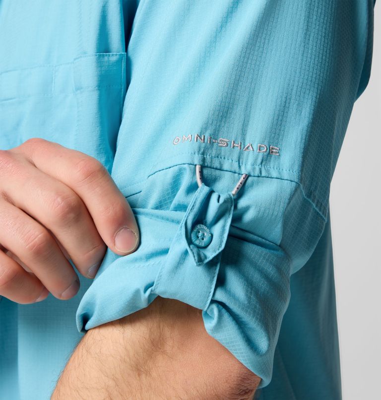 Men’s PFG Tamiami II Long Sleeve Shirt, Color: Vintage Blue, image 6