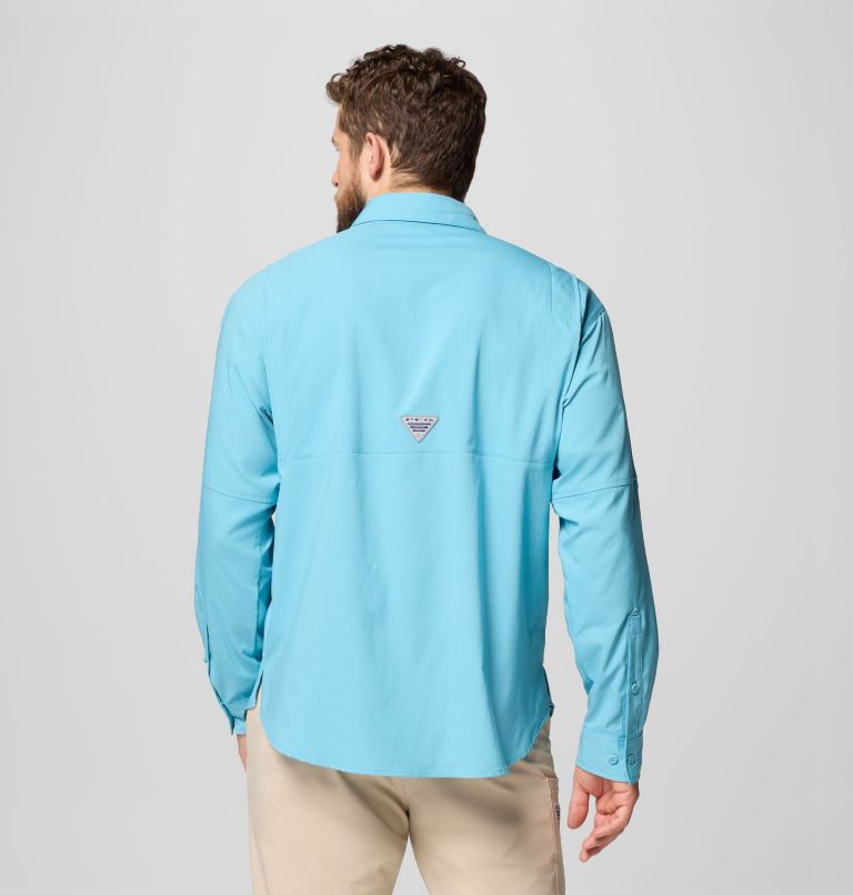 Men’s PFG Tamiami II Long Sleeve Shirt, Color: Vintage Blue, image 3