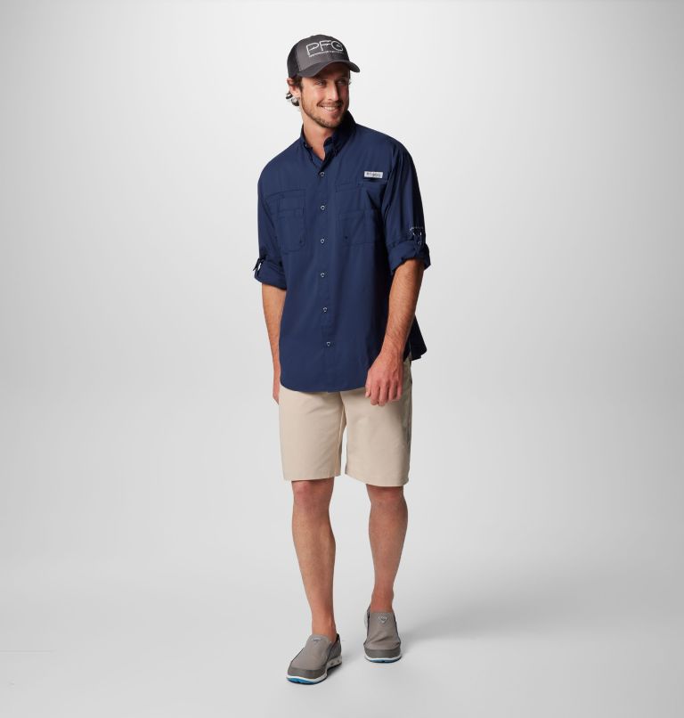 Men’s PFG Tamiami II Long Sleeve Shirt, Color: Collegiate Navy, image 3