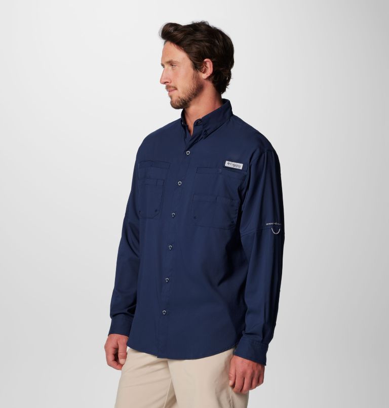 Men’s PFG Tamiami II Long Sleeve Shirt, Color: Collegiate Navy, image 4