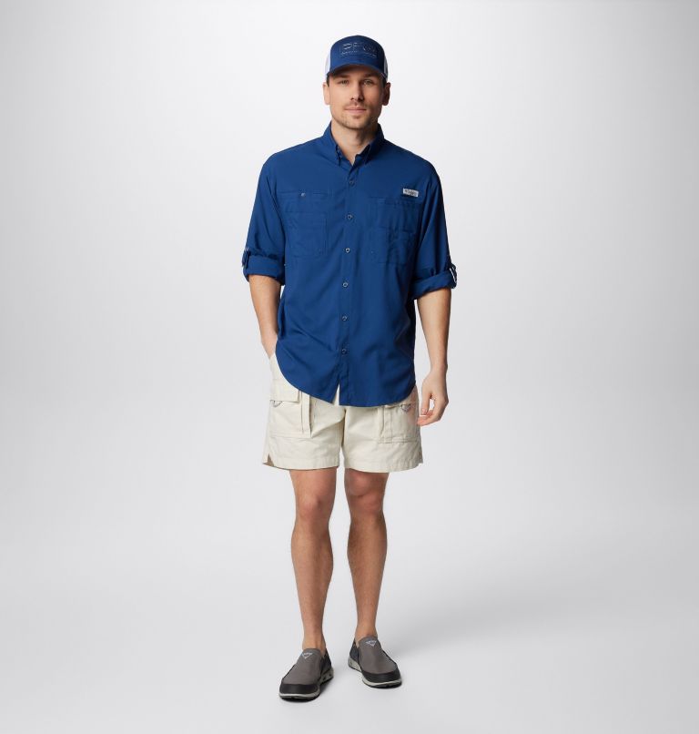 Men’s PFG Tamiami II Long Sleeve Shirt, Color: Carbon, image 3