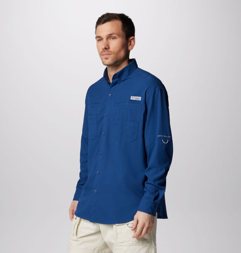 Men’s PFG Tamiami II Long Sleeve Shirt, Color: Carbon, image 4