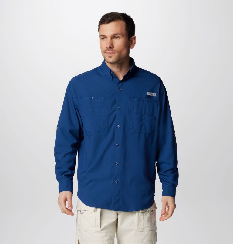 Men’s PFG Tamiami II Long Sleeve Shirt, Color: Carbon, image 1