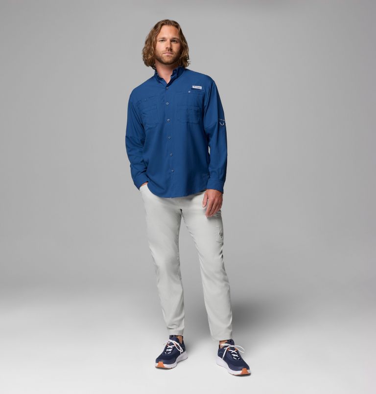 Men’s PFG Tamiami II Long Sleeve Shirt, Color: Carbon, image 2