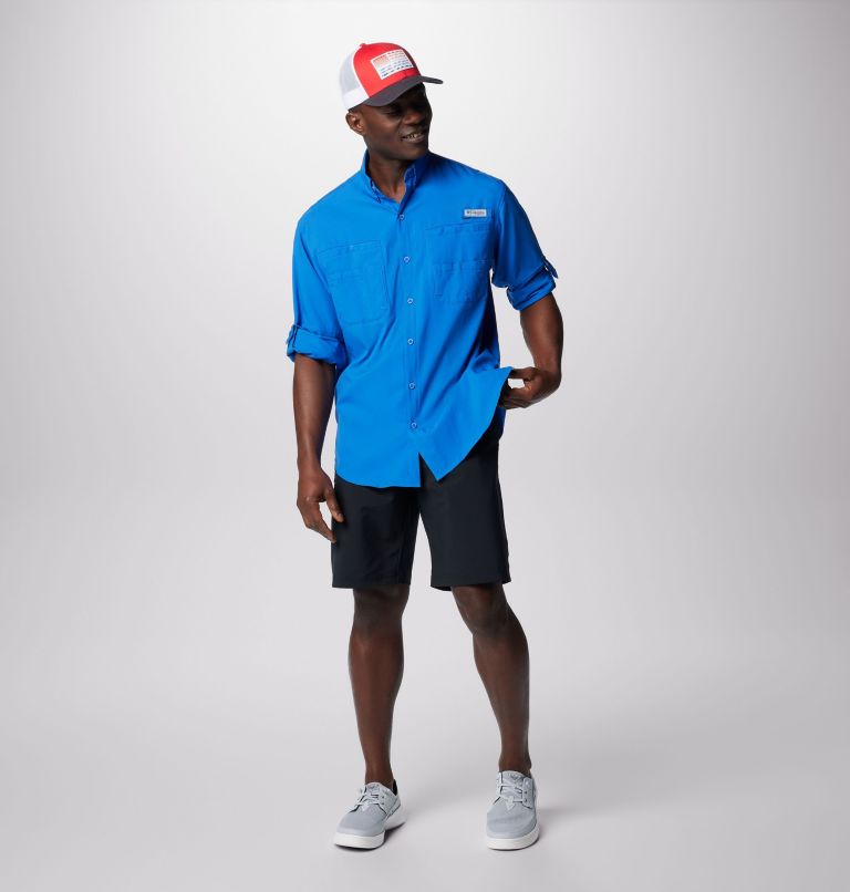 Men’s PFG Tamiami II Long Sleeve Shirt, Color: Vivid Blue, image 3