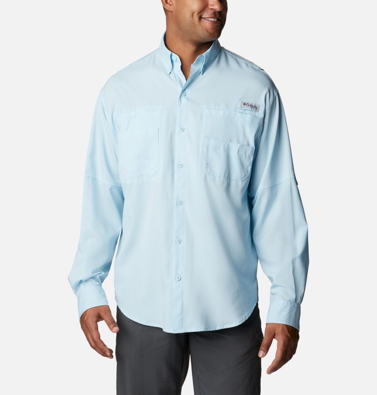 Thumbnail: Men’s PFG Tamiami II Long Sleeve Shirt, Color: Spring Blue, image 1