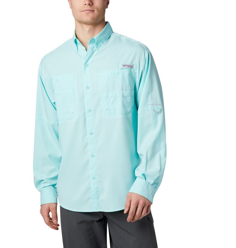 Columbia PFG Tamiami II Fishing Shirt Mens XXL Blue Long Sleeve Button Up  FM7253 