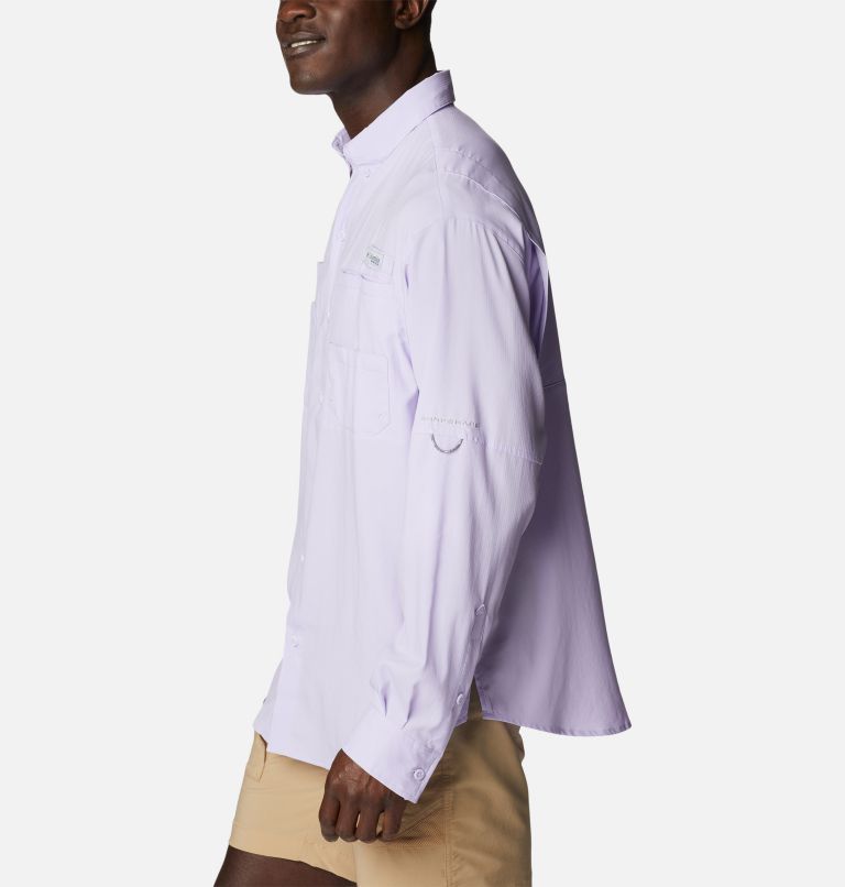 Men’s PFG Tamiami II Long Sleeve Shirt, Color: Soft Violet, image 3