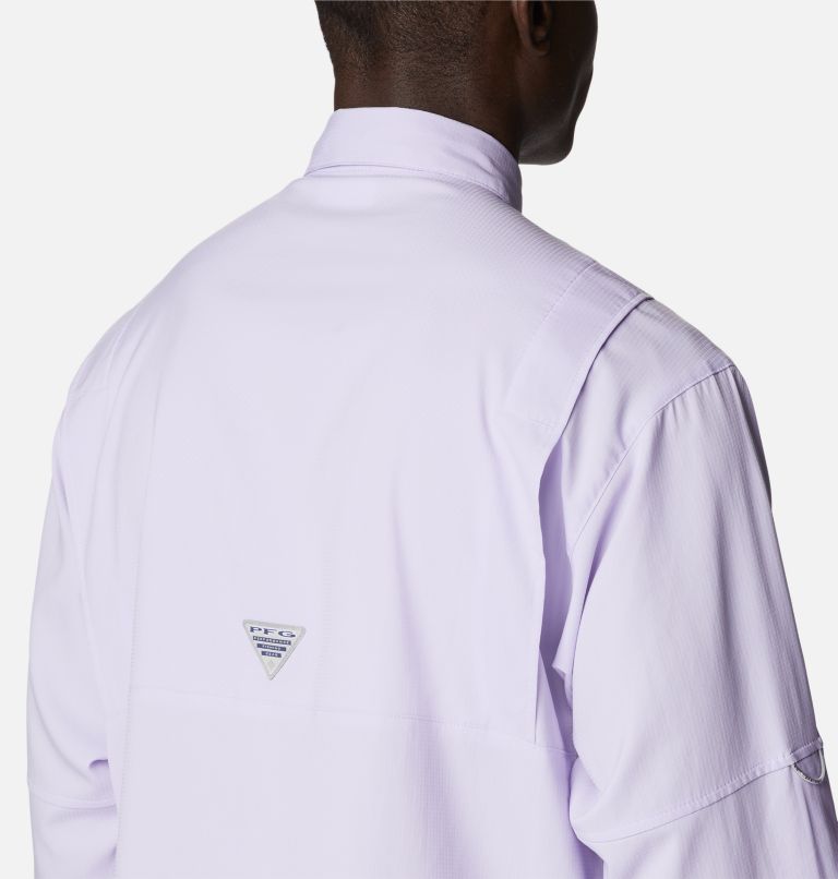 Thumbnail: Men’s PFG Tamiami II Long Sleeve Shirt, Color: Soft Violet, image 5
