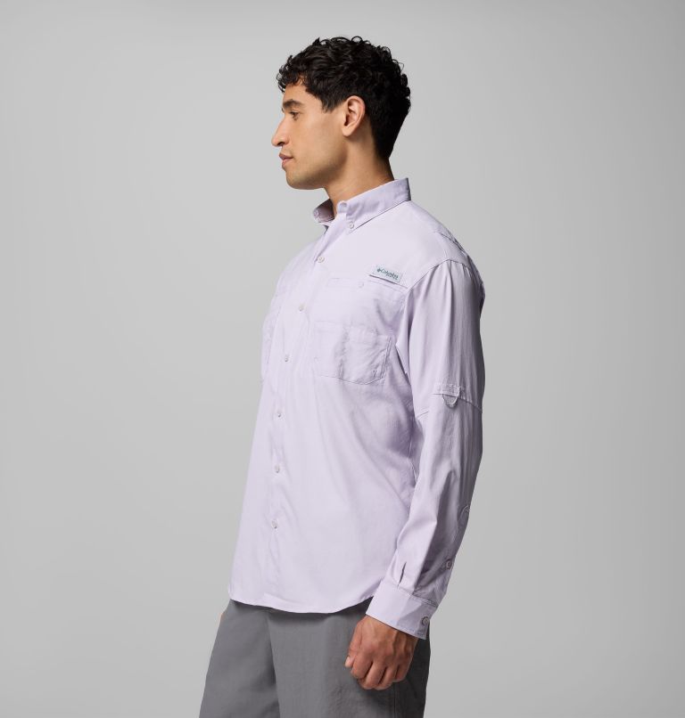 Men’s PFG Tamiami II Long Sleeve Shirt, Color: Lavender Pearl, image 4