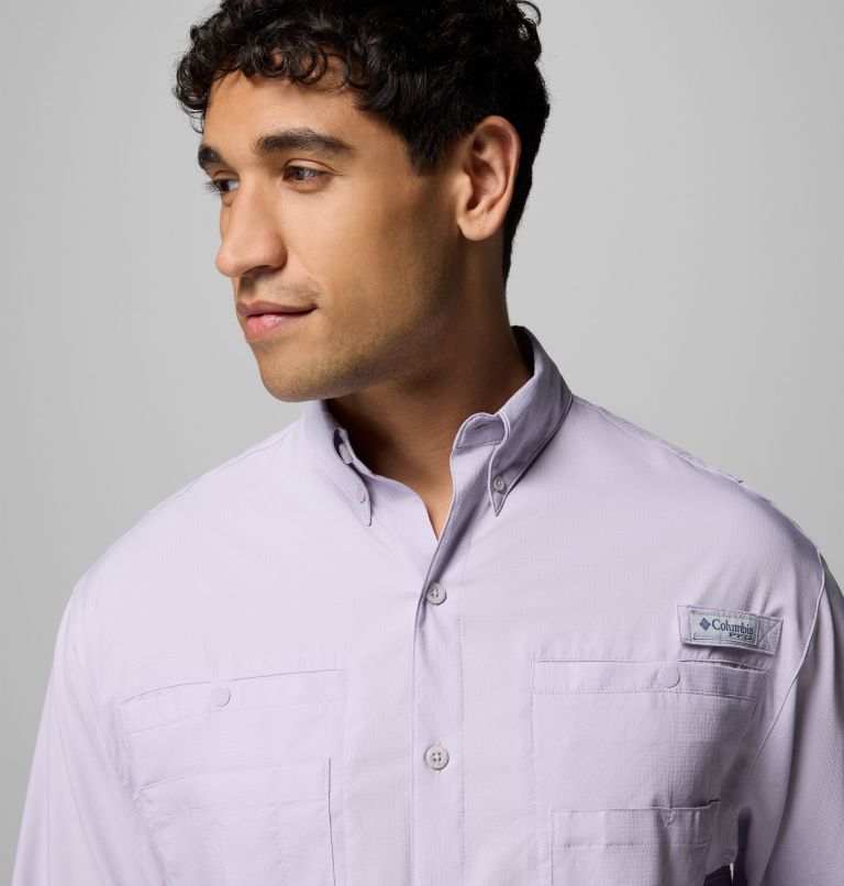 Men’s PFG Tamiami II Long Sleeve Shirt, Color: Lavender Pearl, image 7