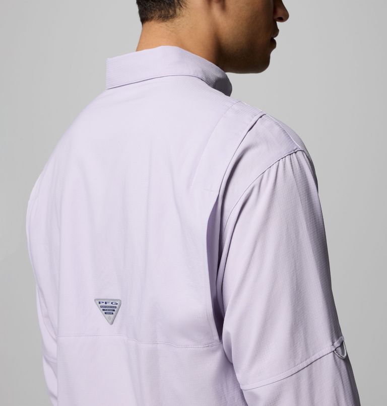 Men’s PFG Tamiami II Long Sleeve Shirt, Color: Lavender Pearl, image 8