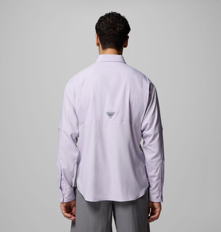 Men’s PFG Tamiami II Long Sleeve Shirt, Color: Lavender Pearl, image 3