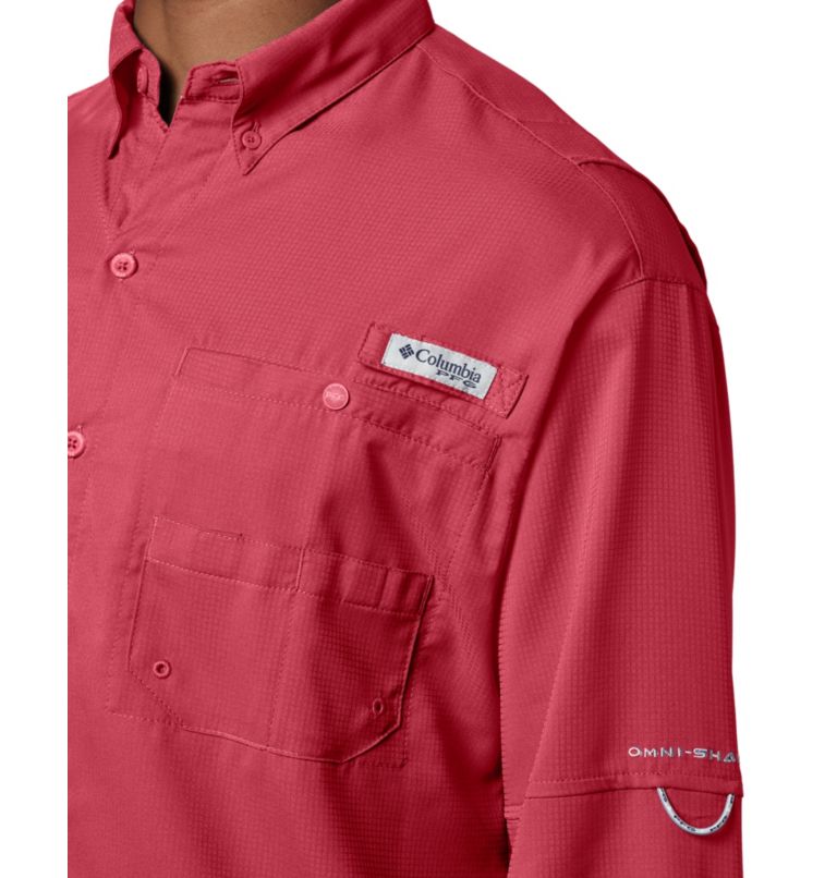 Thumbnail: Men’s PFG Tamiami II Long Sleeve Shirt, Color: Sunset Red, image 3