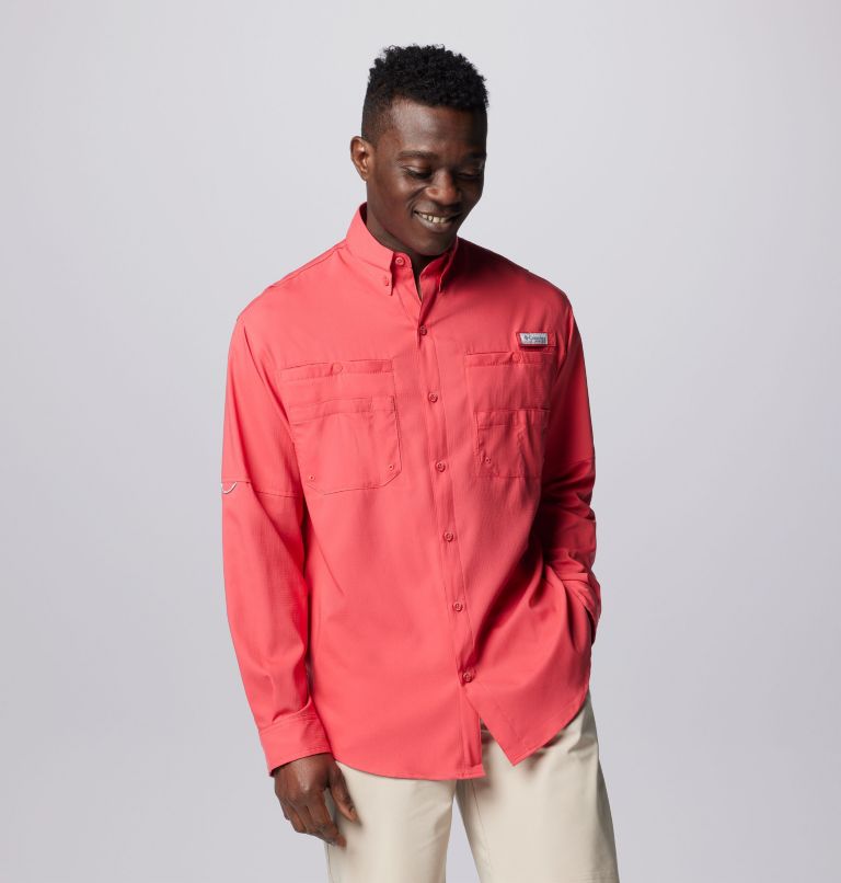 Chemise à manches longues PFG Tamiami II Homme, Color: Sunset Red, image 6