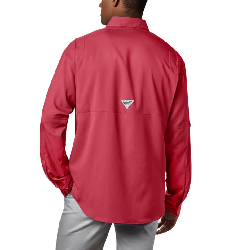 Men’s PFG Tamiami II Long Sleeve Shirt, Color: Sunset Red, image 2