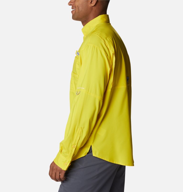 Thumbnail: Men’s PFG Tamiami II Long Sleeve Shirt, Color: Laser Lemon, image 3