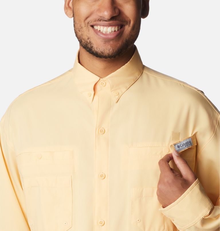 Thumbnail: Men’s PFG Tamiami II Long Sleeve Shirt, Color: Cocoa Butter, image 4