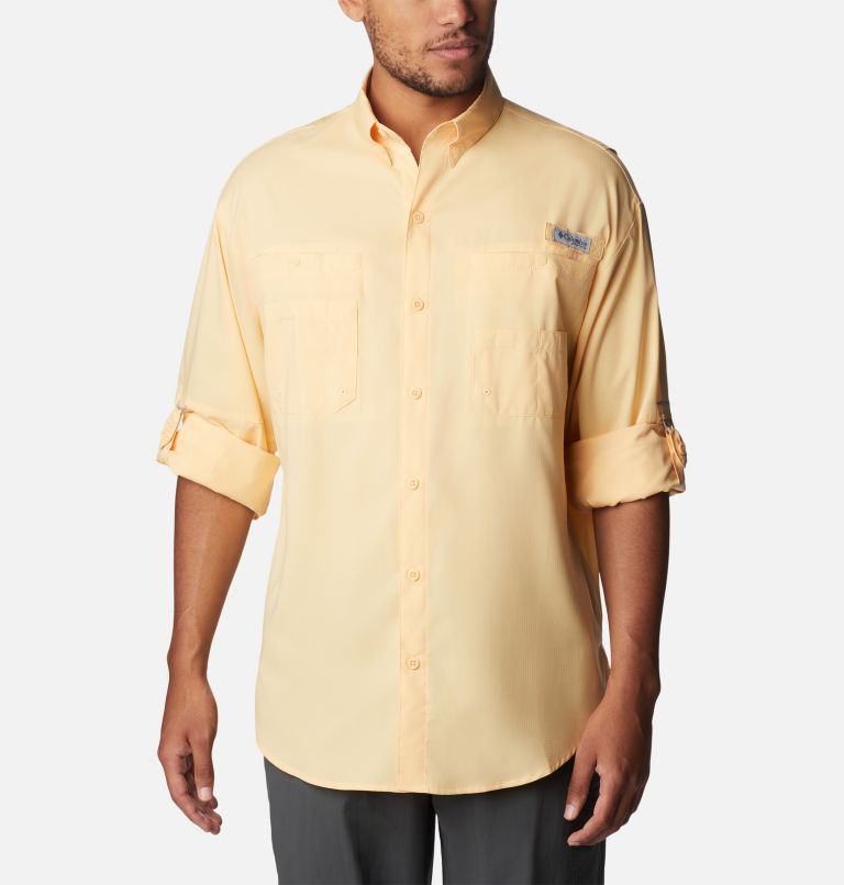 Thumbnail: Men’s PFG Tamiami II Long Sleeve Shirt, Color: Cocoa Butter, image 6