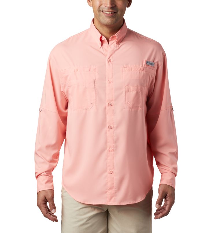 Thumbnail: Men’s PFG Tamiami II Long Sleeve Shirt, Color: Sorbet, image 1
