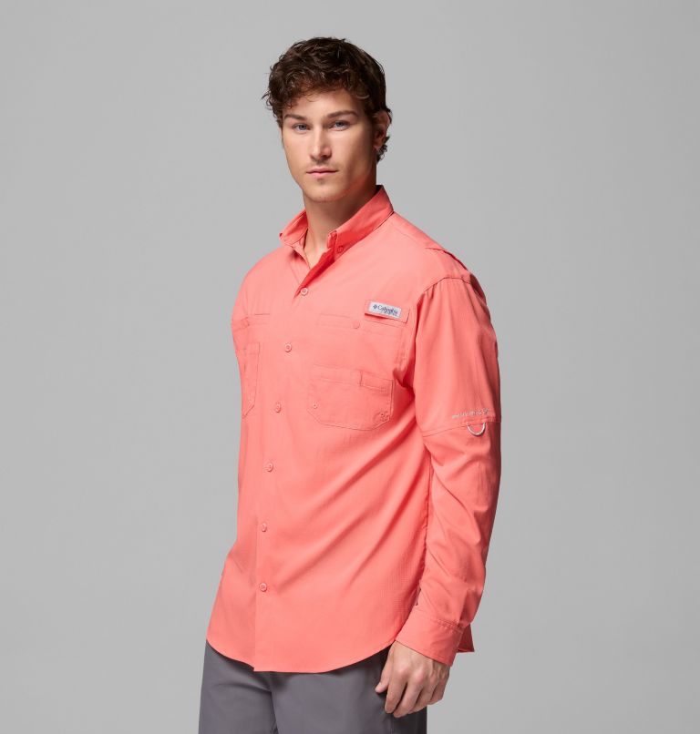 Men’s PFG Tamiami II Long Sleeve Shirt, Color: Melonade, image 4