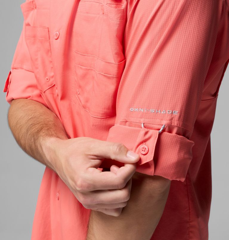 Men’s PFG Tamiami II Long Sleeve Shirt, Color: Melonade, image 6