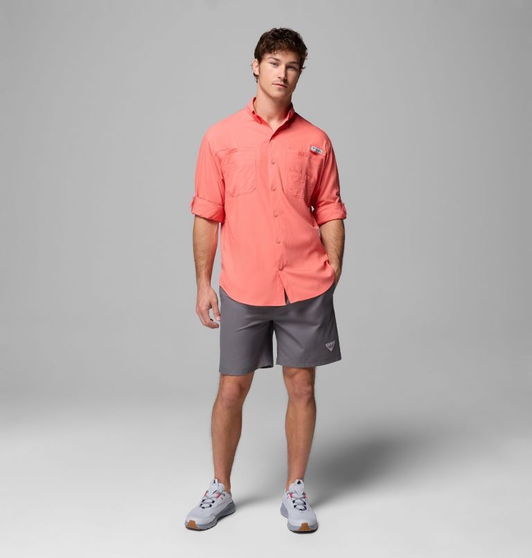 Men’s PFG Tamiami II Long Sleeve Shirt, Color: Melonade, image 2