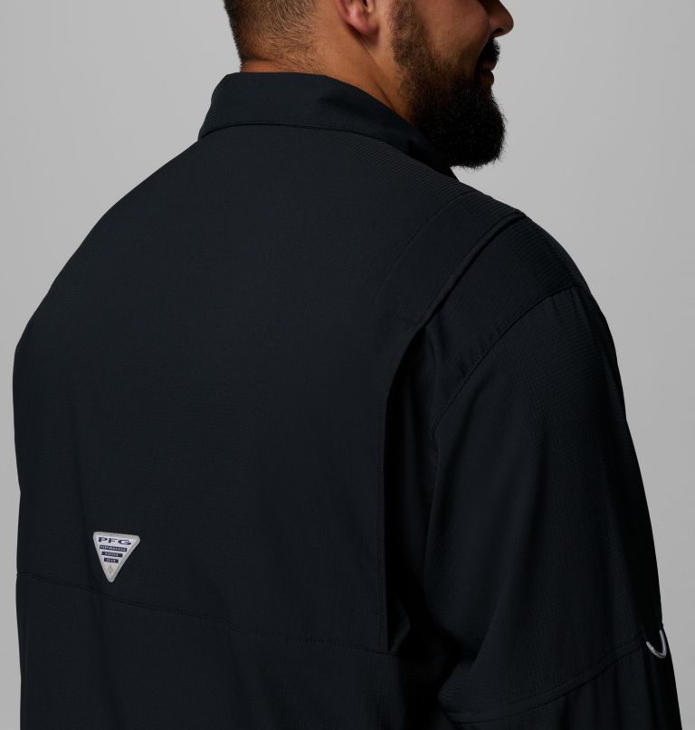 Men’s PFG Tamiami II Long Sleeve Shirt - Big, Color: Black, image 8