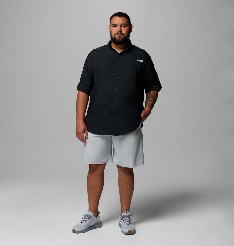 Men’s PFG Tamiami II Long Sleeve Shirt - Big, Color: Black, image 2