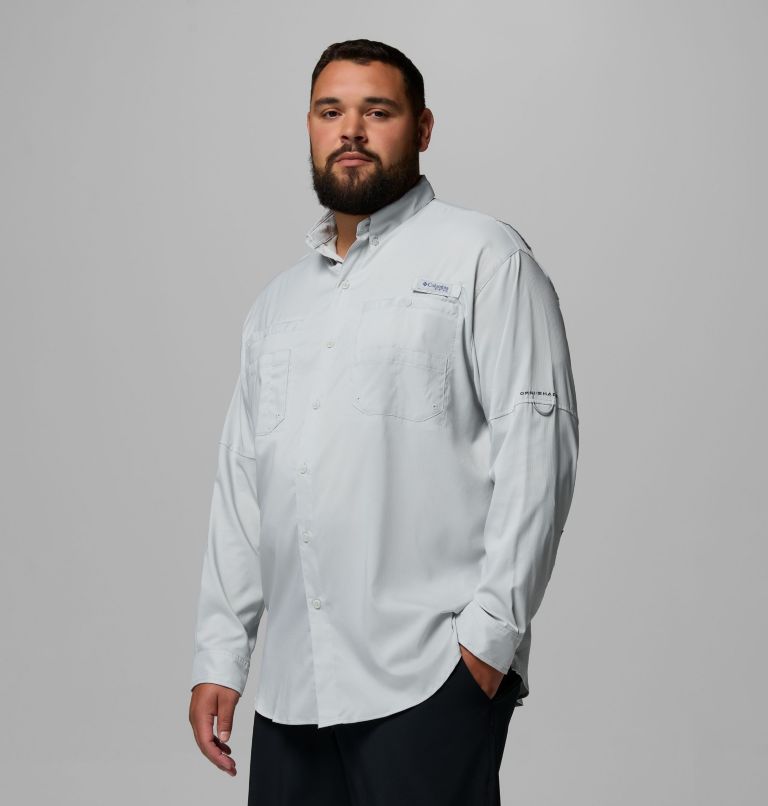Men’s PFG Tamiami II Long Sleeve Shirt - Big, Color: Cool Grey, image 4