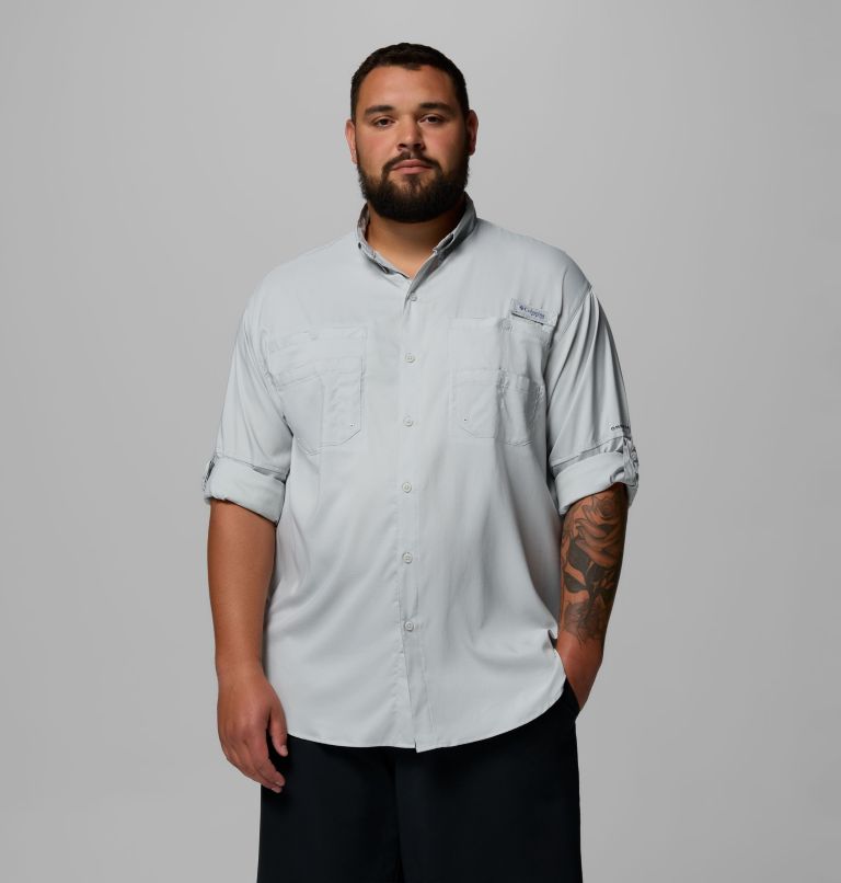 Men’s PFG Tamiami II Long Sleeve Shirt - Big, Color: Cool Grey, image 5