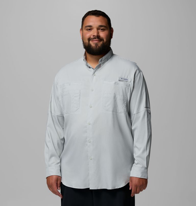 Men’s PFG Tamiami II Long Sleeve Shirt - Big, Color: Cool Grey, image 1