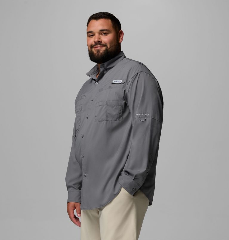 Men’s PFG Tamiami II Long Sleeve Shirt - Big, Color: City Grey, image 4