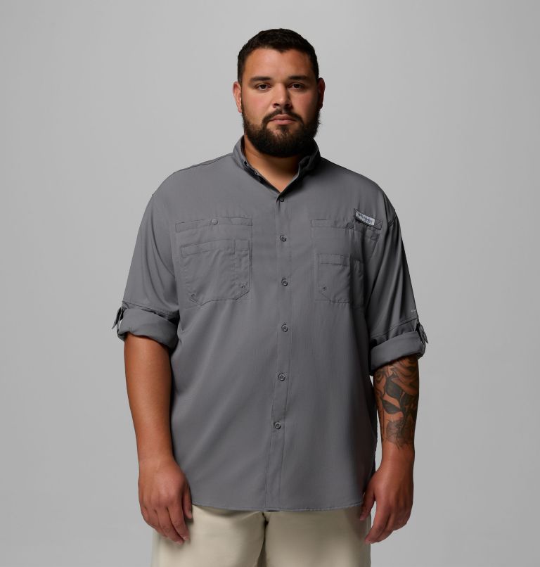 Men’s PFG Tamiami II Long Sleeve Shirt - Big, Color: City Grey, image 5