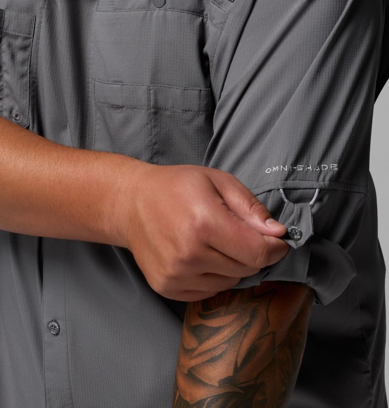 Men’s PFG Tamiami II Long Sleeve Shirt - Big, Color: City Grey, image 6