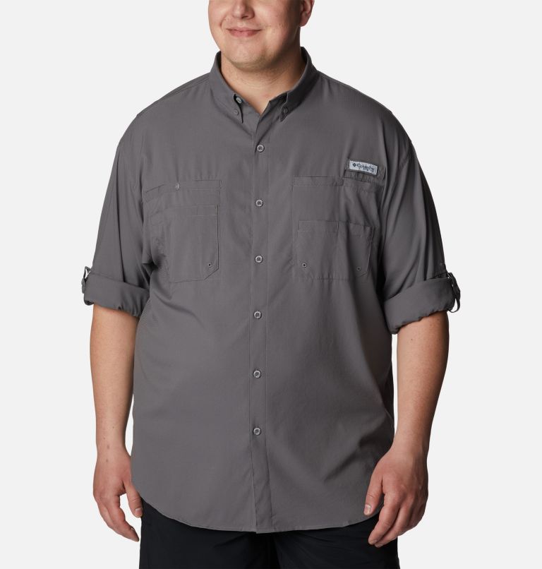 Men’s PFG Tamiami II Long Sleeve Shirt - Big, Color: City Grey, image 6