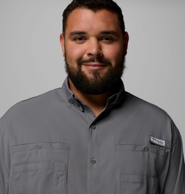 Men’s PFG Tamiami II Long Sleeve Shirt - Big, Color: City Grey, image 7