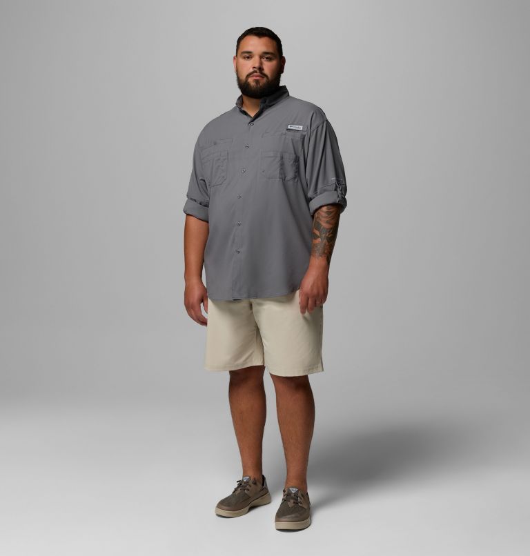Men’s PFG Tamiami II Long Sleeve Shirt - Big, Color: City Grey, image 2