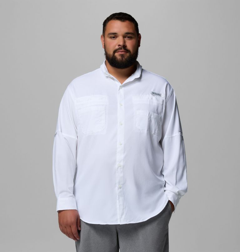Men’s PFG Tamiami II Long Sleeve Shirt - Big, Color: White, image 1