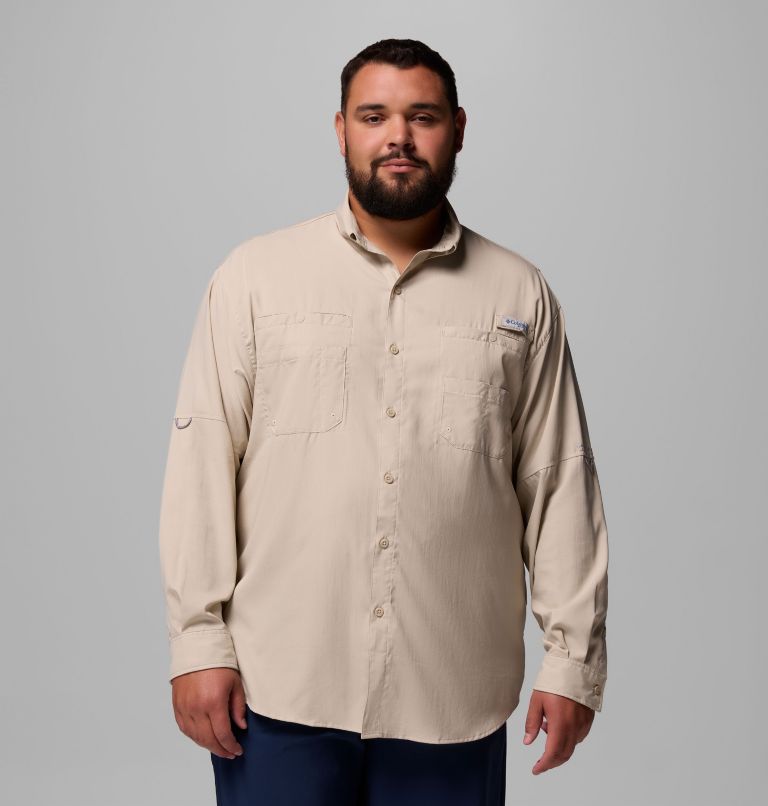 Men’s PFG Tamiami II Long Sleeve Shirt - Big, Color: Fossil, image 1