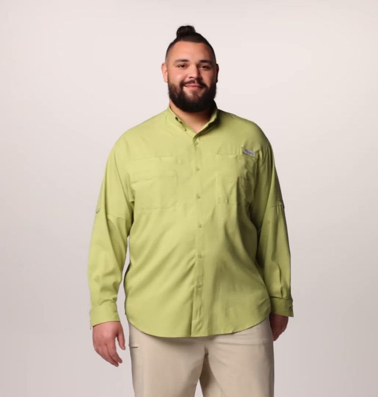 Chemise à manches longues PFG Tamiami II pour homme - Tailles fortes, Color: Pear