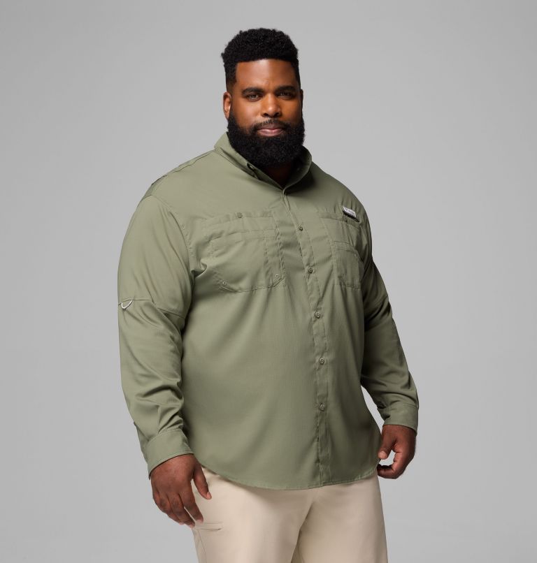 Men’s PFG Tamiami II Long Sleeve Shirt - Big, Color: Cypress, image 5