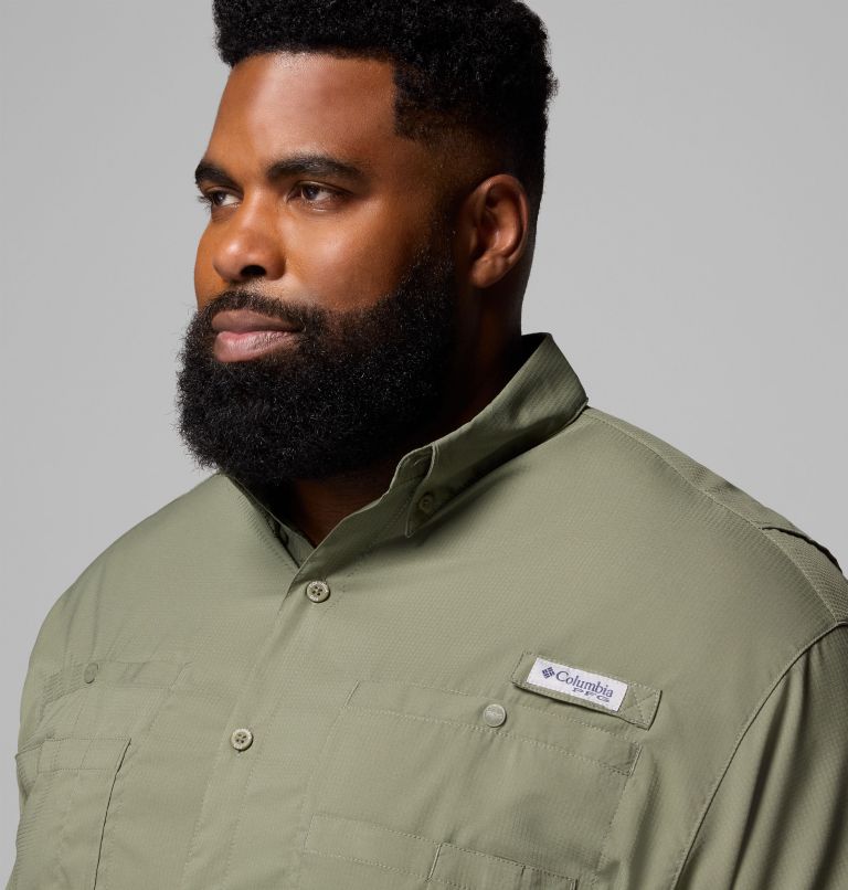 Men’s PFG Tamiami II Long Sleeve Shirt - Big, Color: Cypress, image 7