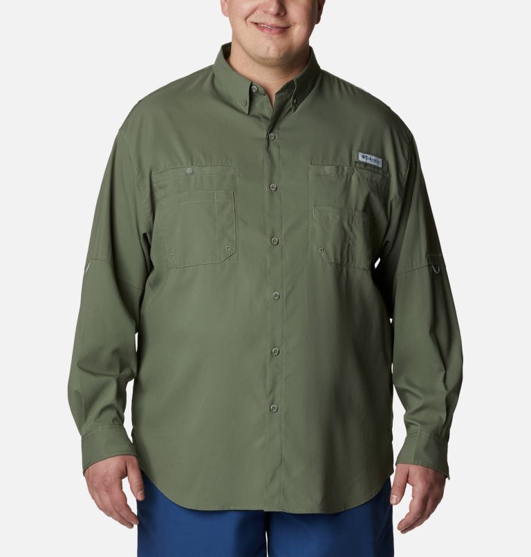 Men’s PFG Tamiami II Long Sleeve Shirt - Big, Color: Cypress, image 1