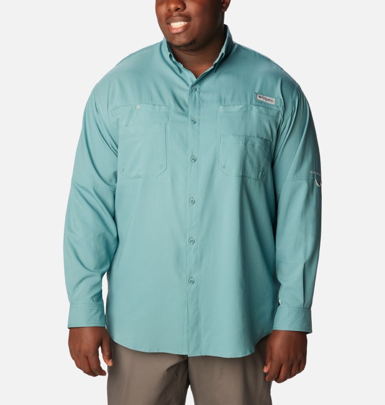 Columbia Tamiami II Long Sleeve Shirt, Large, Vivid Blue