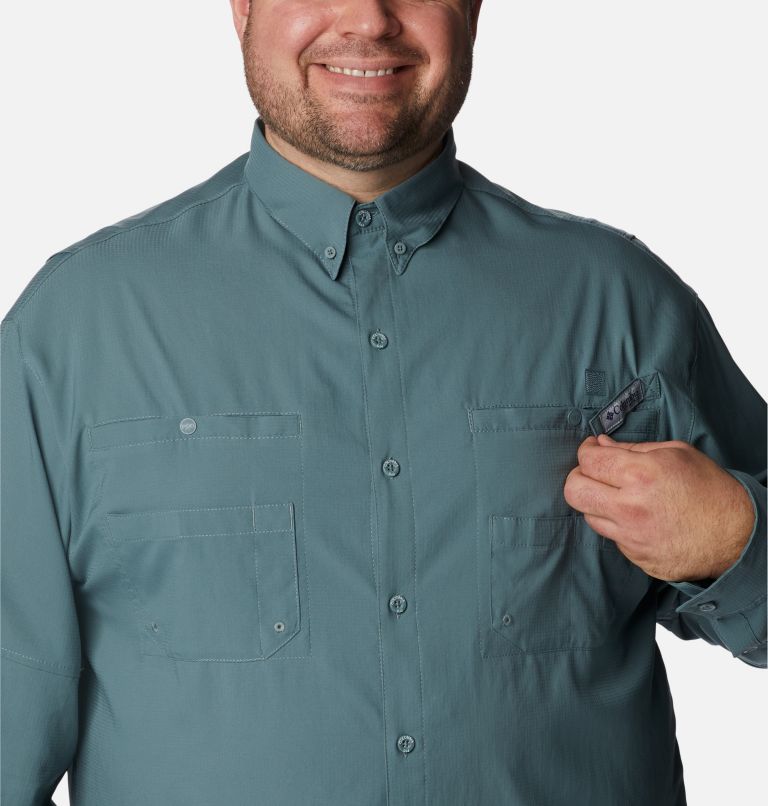 Men’s PFG Tamiami II Long Sleeve Shirt - Big, Color: Metal, image 4