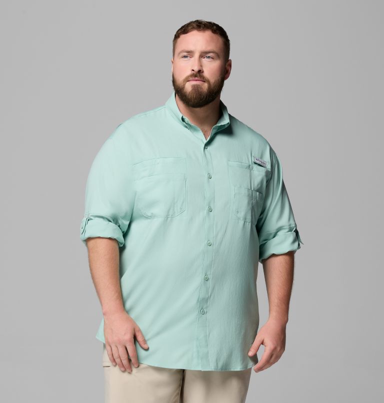 Men’s PFG Tamiami II Long Sleeve Shirt - Big, Color: Misty Jade, image 5